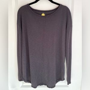 Daily Practice Judy Cut-Out Long Sleeve Tunic Grey Size S, NWOT